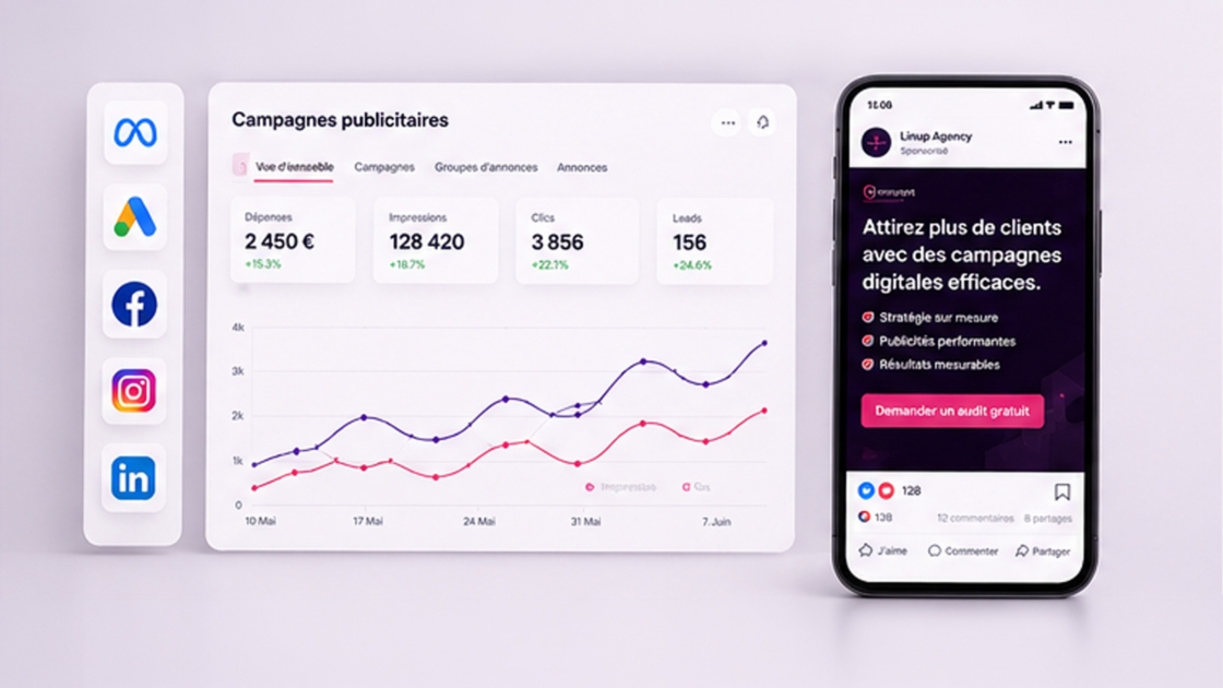 Supports de campagne digitale et contenus sociaux